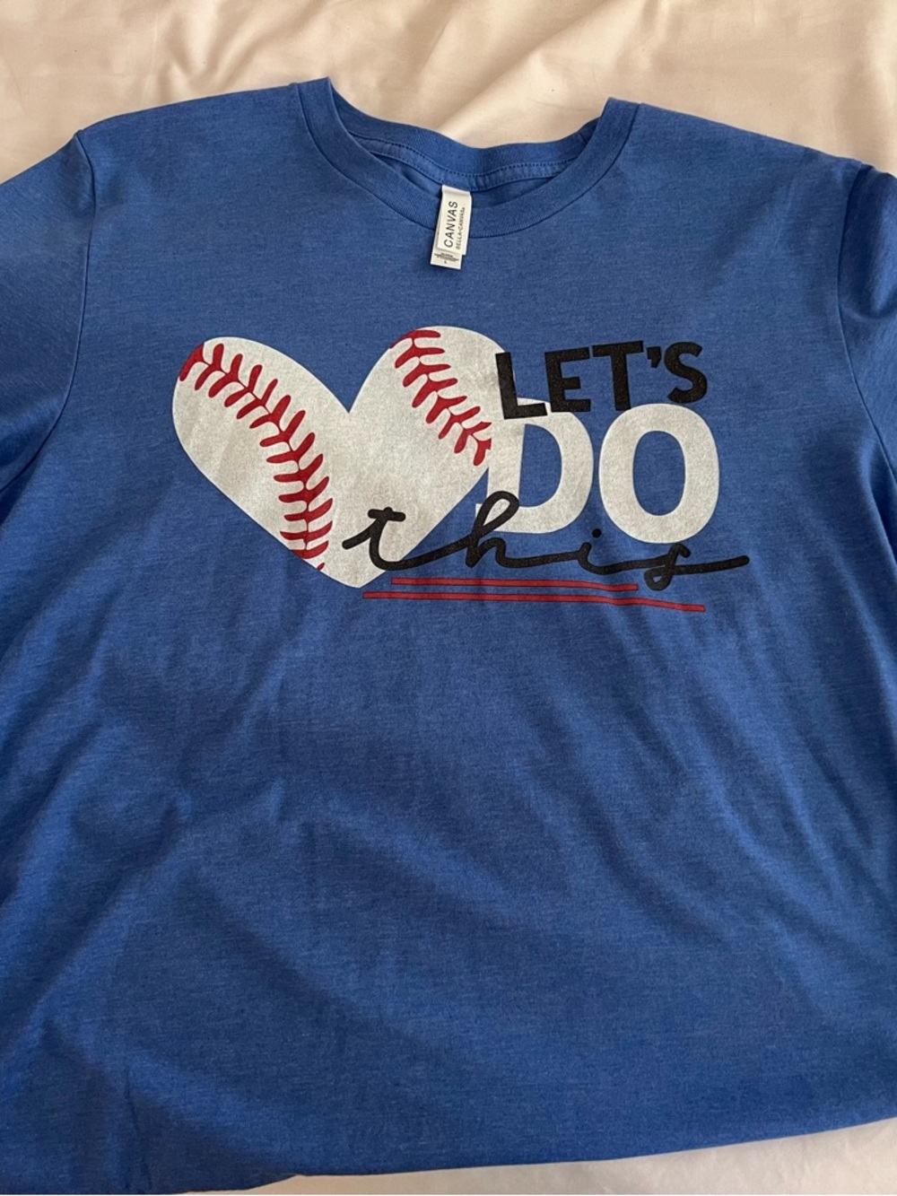 Bella Canvas Blue Women’s Baseball Tee